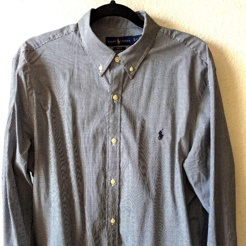 Men's long sleeve polo Ralph Lauren dress shirt